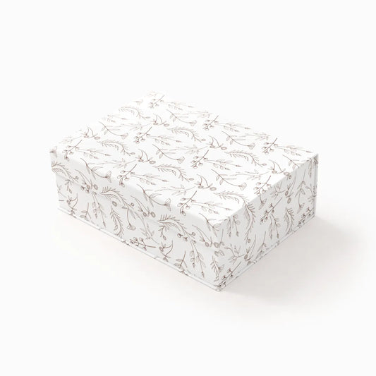 Diabetic Organizer Box Brown Floral Pattern